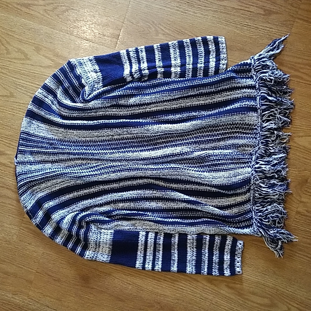 New Directions blue knit cardigan - Picture 5 of 6